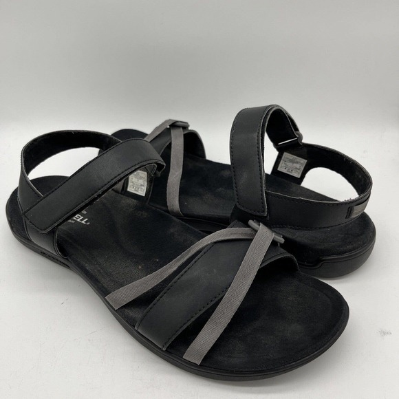 Merrell Shoes - Merrell Women's Brindle Black Sandle Memory Foam Air Cushion Travel Camp Size 9